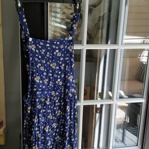 Girls Floral Overalls